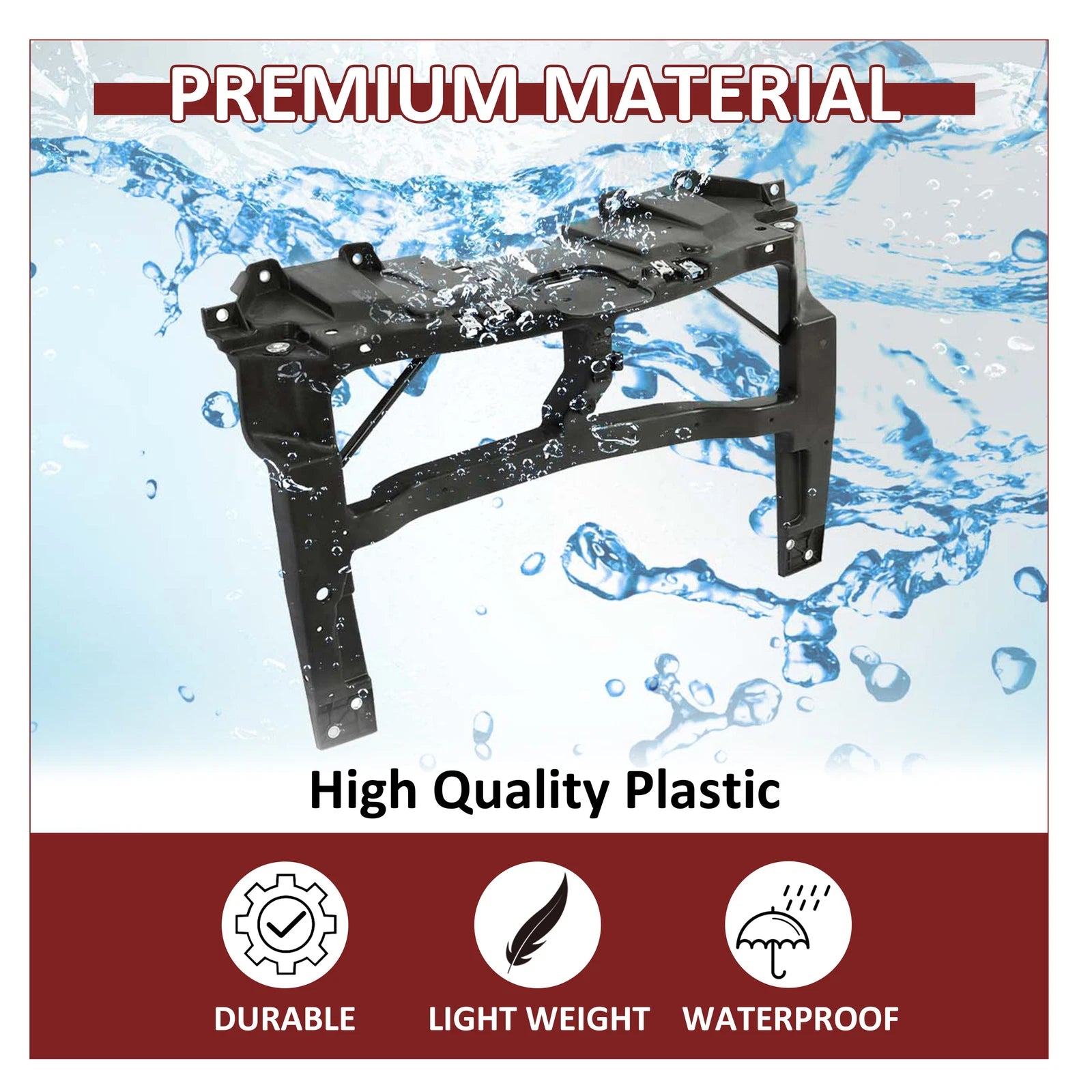 Radiator Support Bracket for Chrysler 200 (2015–2017) Black