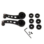 Aluminum Car Window Door Winder Cranks Black for Universal (AU Ship)