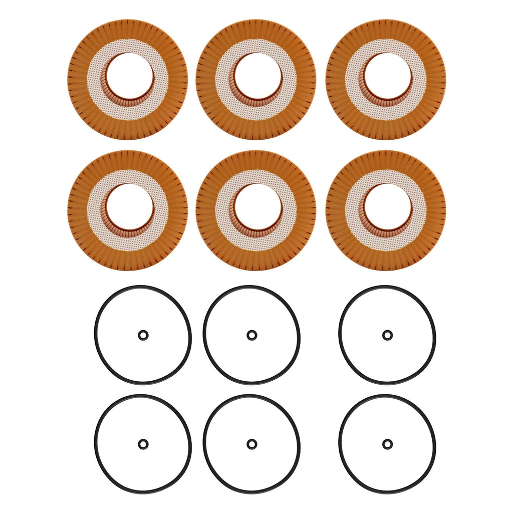 Engine Oil Filter Set of 6 for Mercedes Benz Sprinter GL ML E350 HU821x
