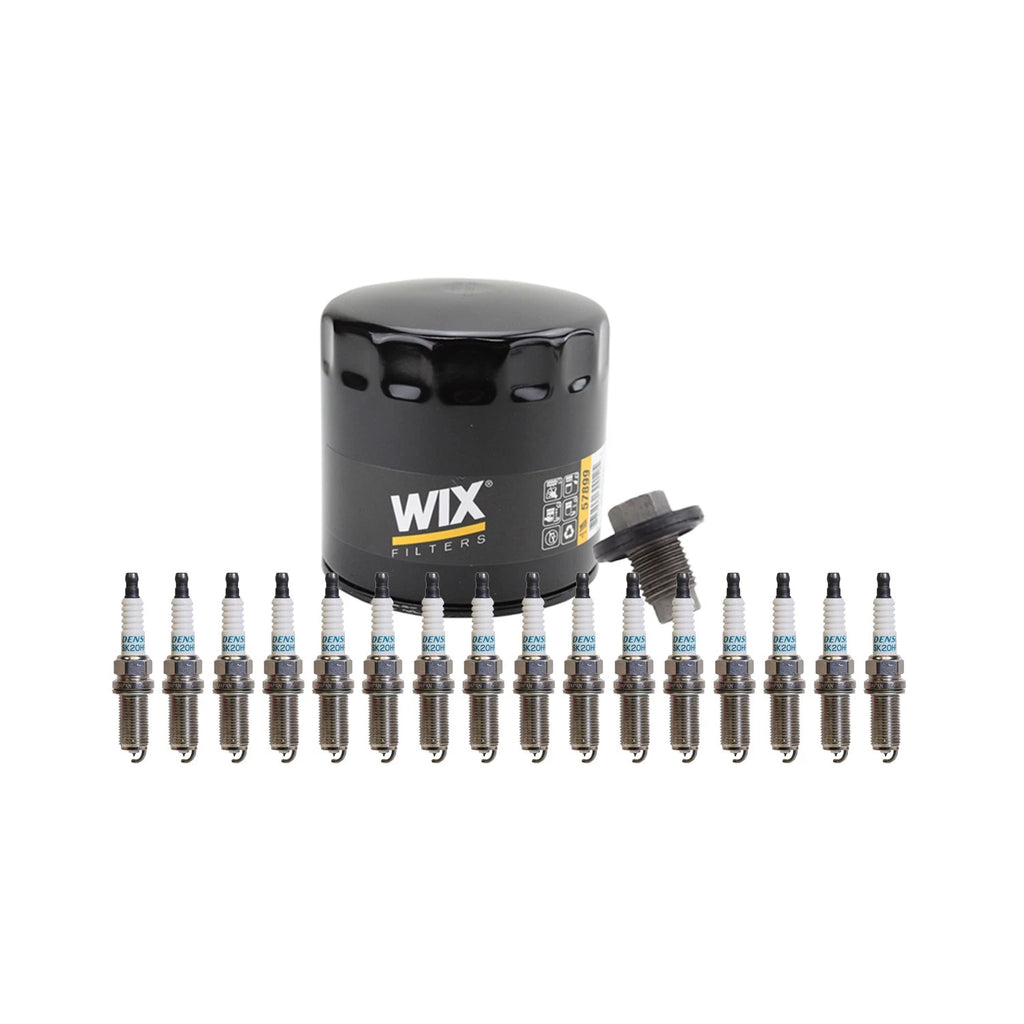Wix Engine Oil Filter & Denso 16 Iridium LL Spark Plugs for Durango 5.7L V8 (2011–2023)