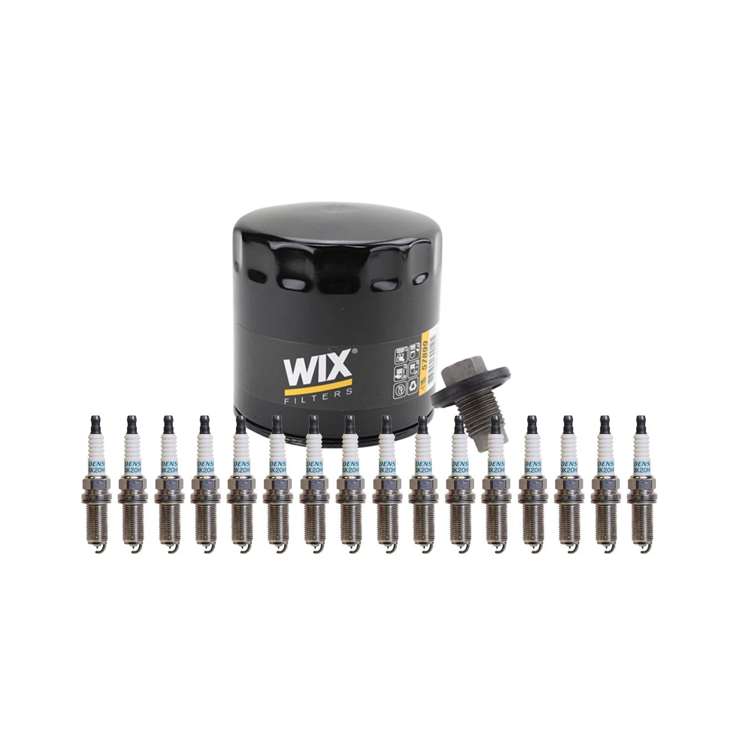 Wix Engine Oil Filter & Denso 16 Iridium LL Spark Plugs for Durango 5.7L V8 (2011–2023)