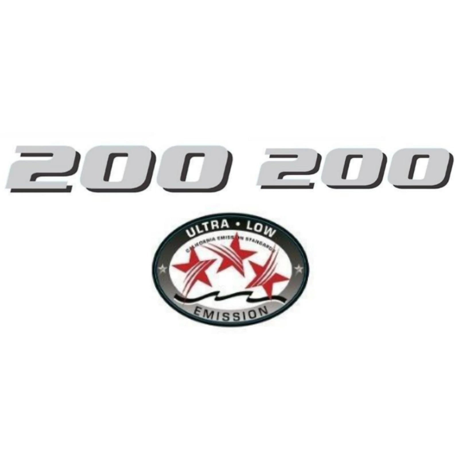 Horsepower Label Decal Sticker for Yamaha Outboard Engine (200 HP)