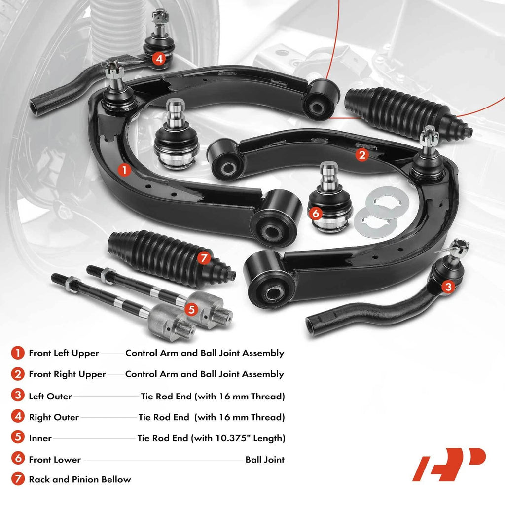 12x Control Arm Kit & Wheel Hub Assembly for Nissan