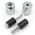 Handlebar Bar End Slider Set of 2 Chrome Rubber for Suzuki Katana 600/750 (1989–2008)