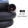 10FT 1/4" NBR Fuel Line Hose for Small Engine (30R7, 200PSI)