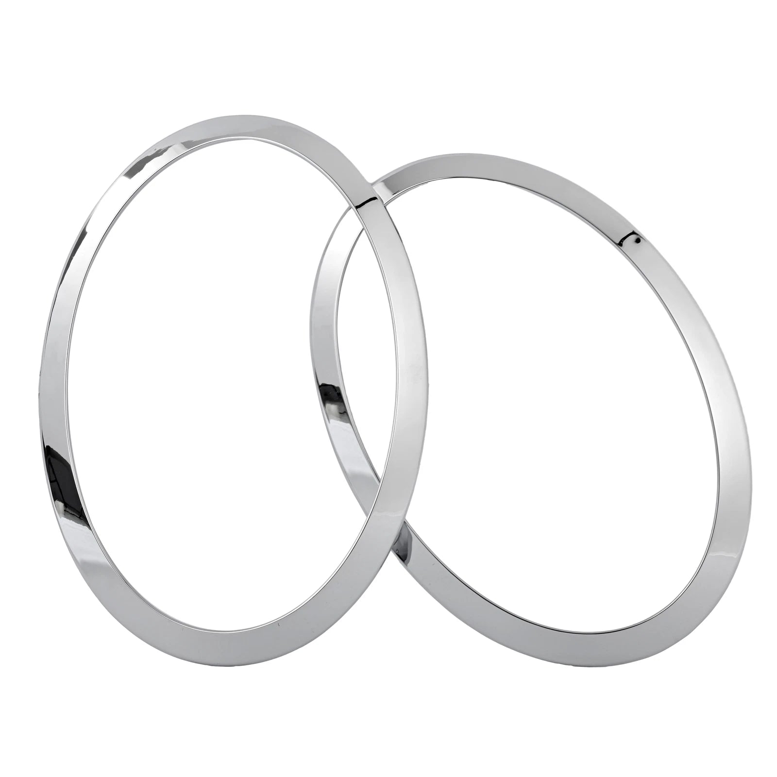 Set of 2 Chrome Headlight Ring Bezel Covers for Mini Cooper S F55 F56 F57 (2014–2021)