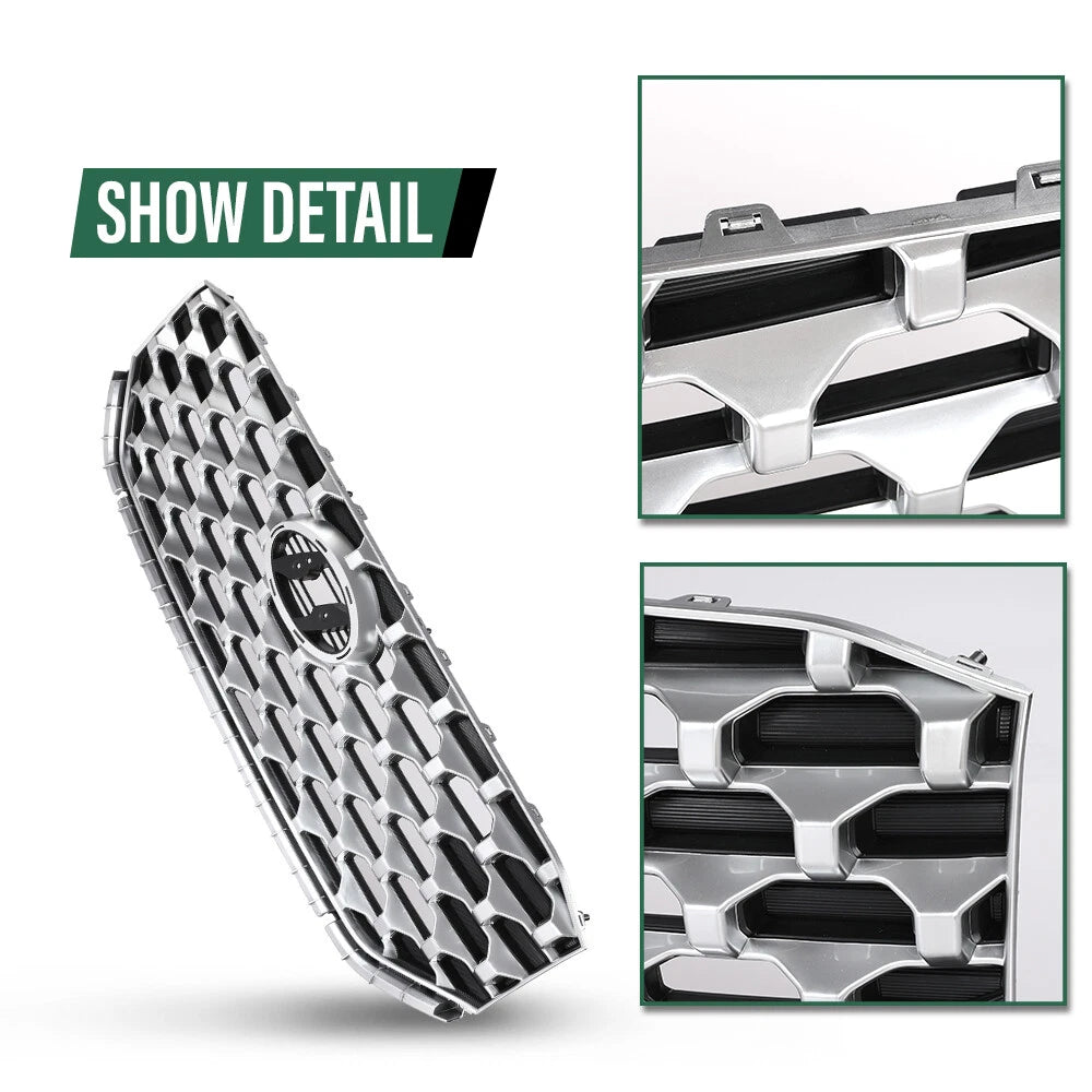 Front Upper Grille Assembly for Hyundai Santa Fe (2021–2022) Chrome
