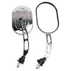 Chrome Mirrors Set of 2 for Motorcycle Chopper (10mm)