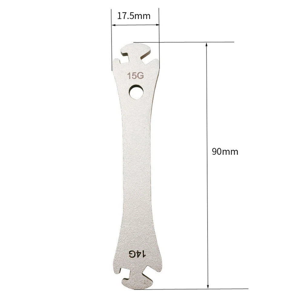 Bike Spoke Wrench for Bicycle Wheel Repair (14g/15g Spokes)