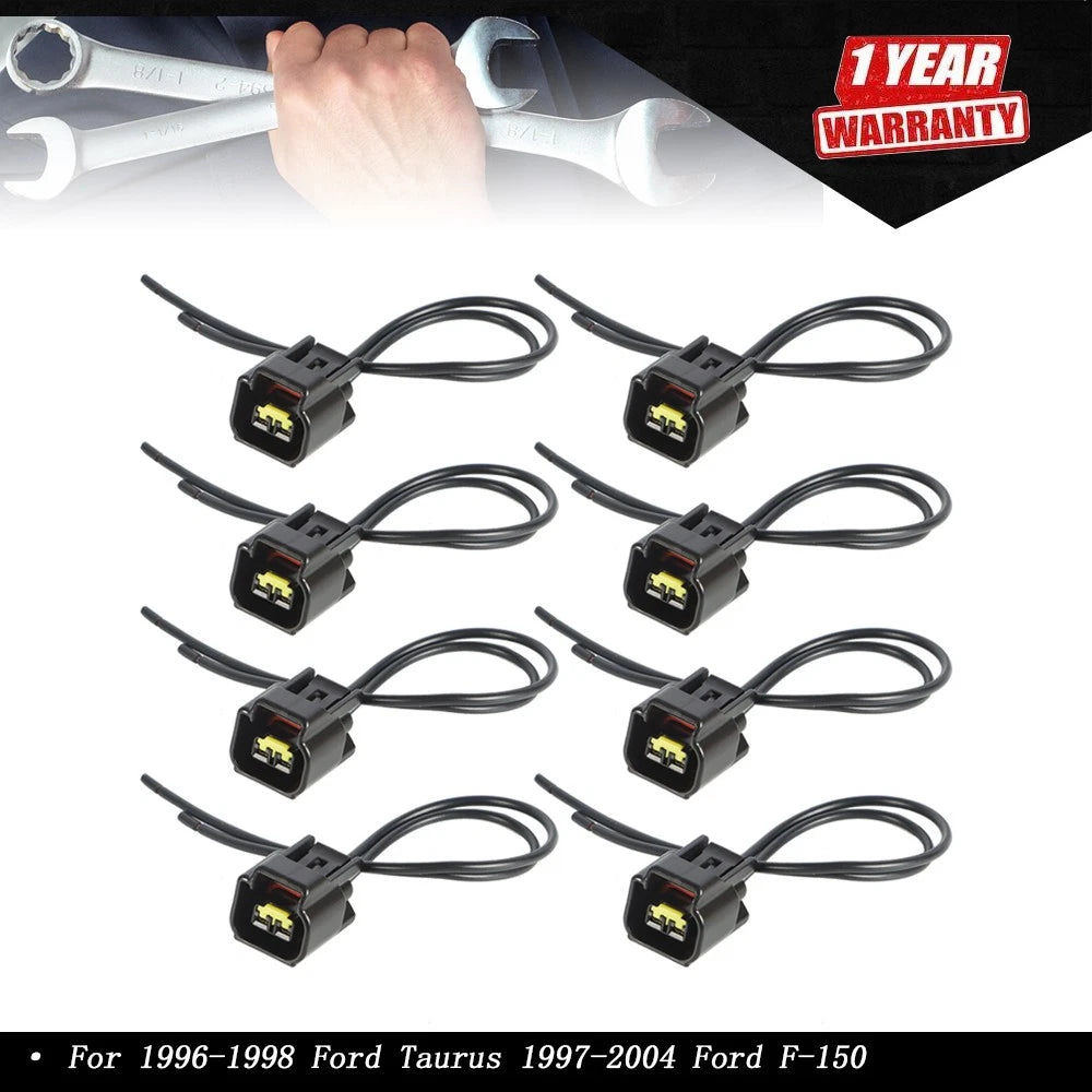 Set of 8 Connector Pigtail Plugs for Ford Taurus F-150 (1996–2004)