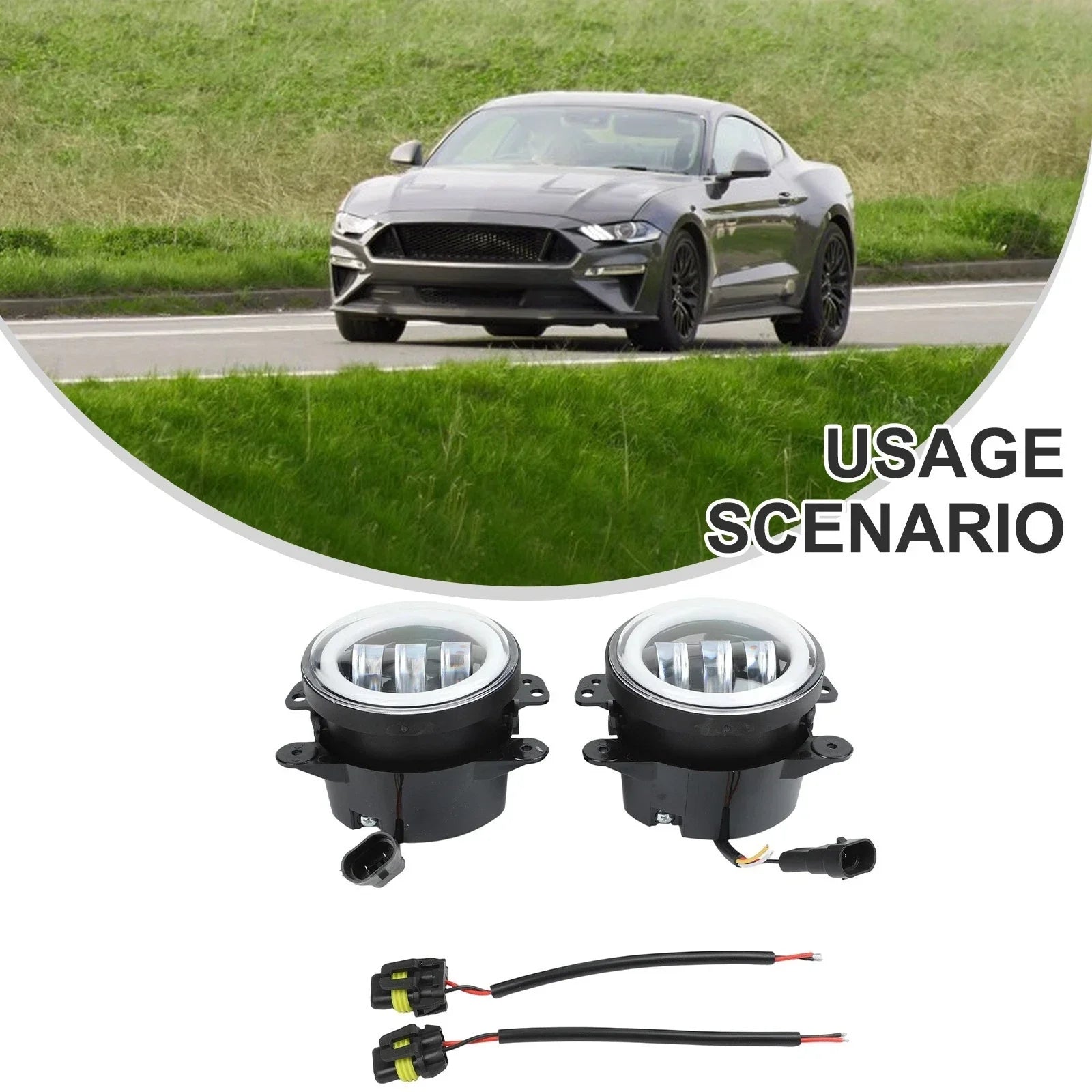 Fog Light Plug-and-play 2525SMD LED Cast Aluminum Housing