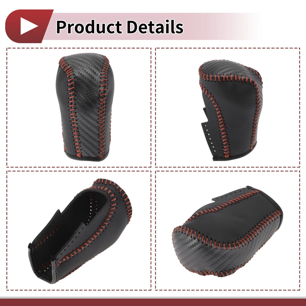 1Pc Gear Shift Knob Cover for Honda Inspire (2023) Brown Faux Leather