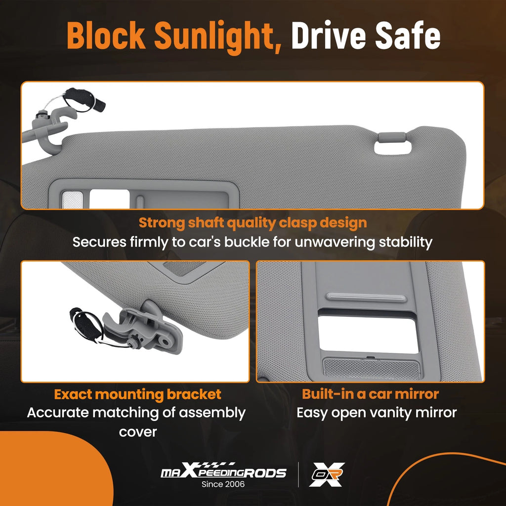 Driver Sun Visor with Light for Mazda CX-9 (2010-2015)