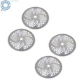 Set of 4 Carbide Tip Brush Blades for Cutter Trimmer 10"