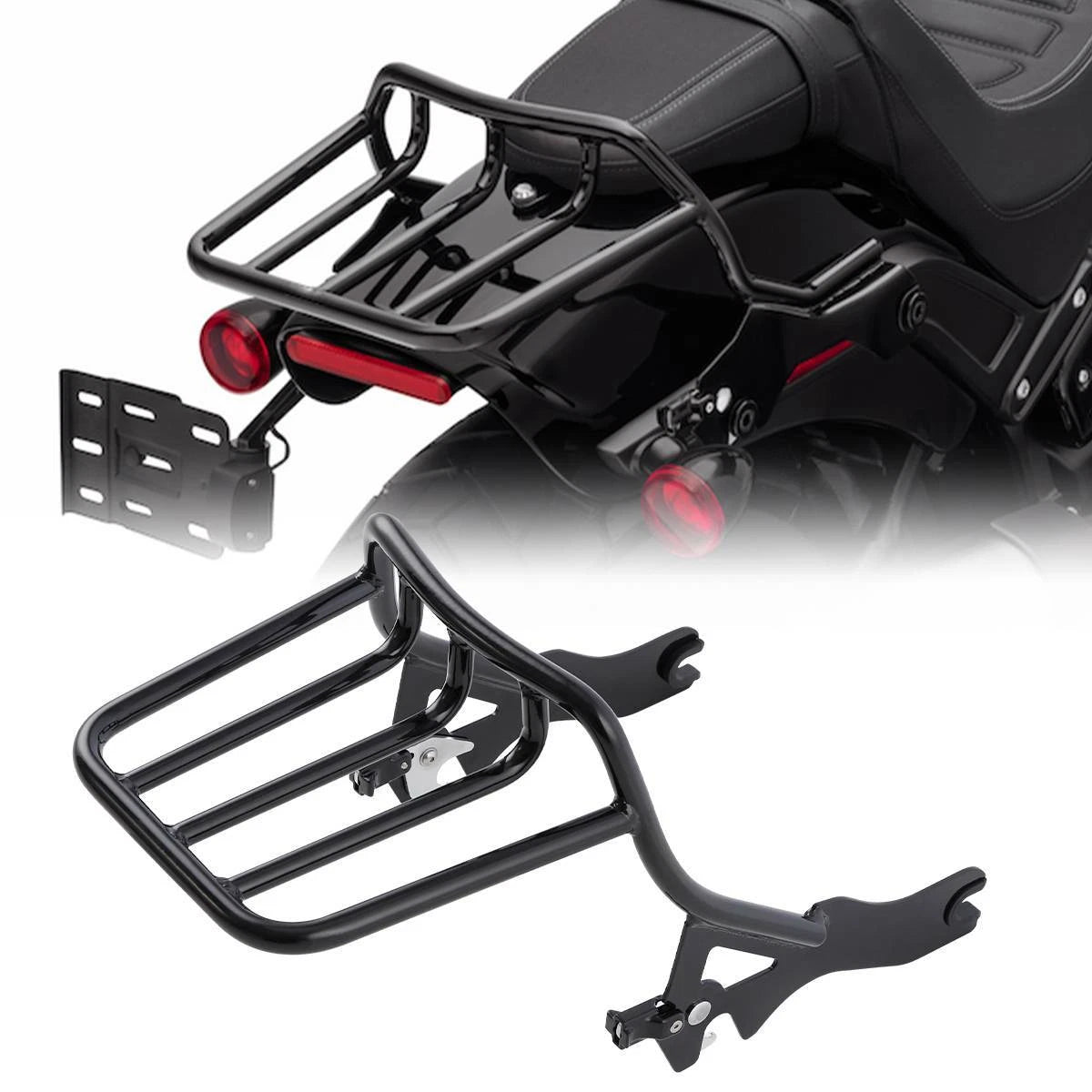 Detachable 2-Up Luggage Rack for Harley Softail Slim Street Bob (2018–2022)