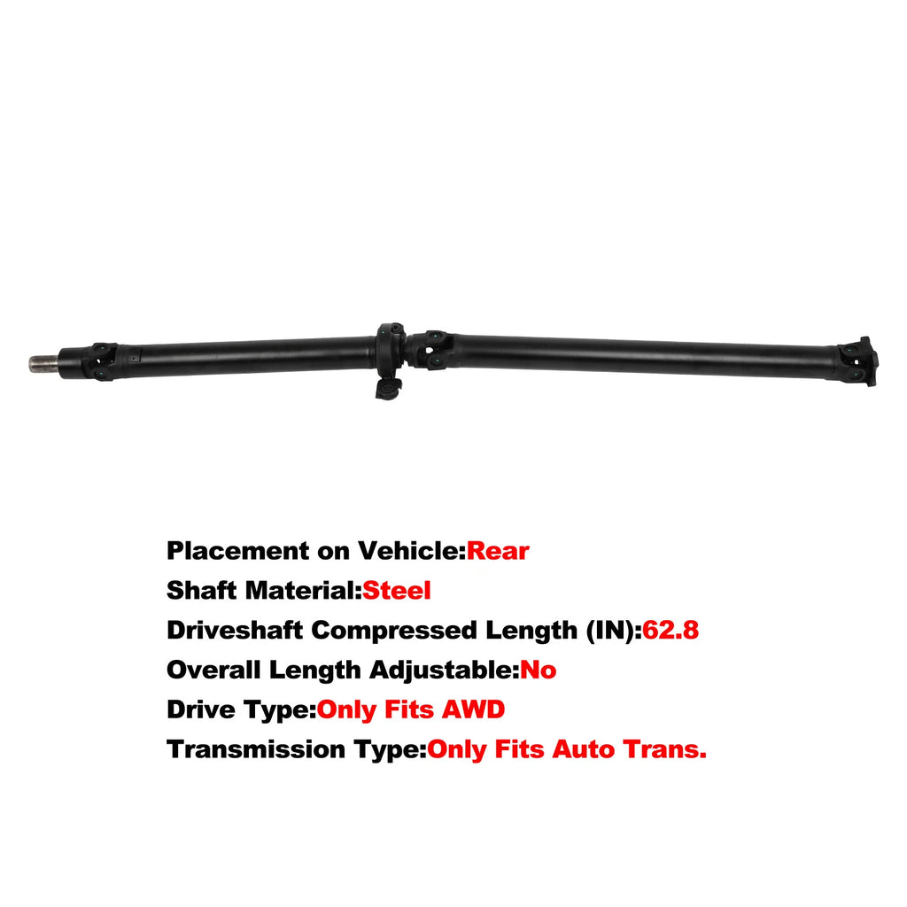 Rear AWD Driveshaft Prop Shaft Assembly for Subaru Outback (2005–2009)