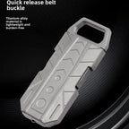 Portable Outdoor Keychain Tool with Waist Belt Buckle TC4 Ti Alloy