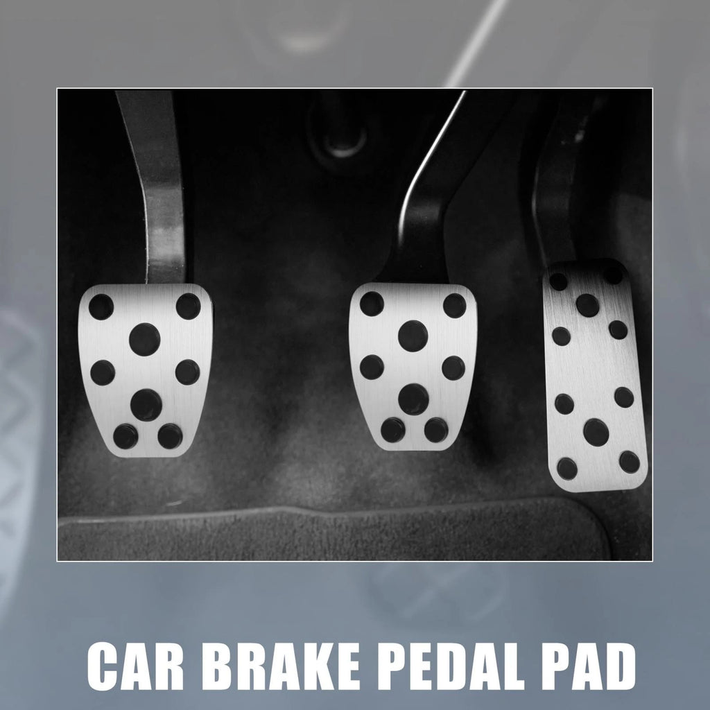 Foot Pedal Cover Kit for Subaru Impreza (2017–2023) - Silver Tone