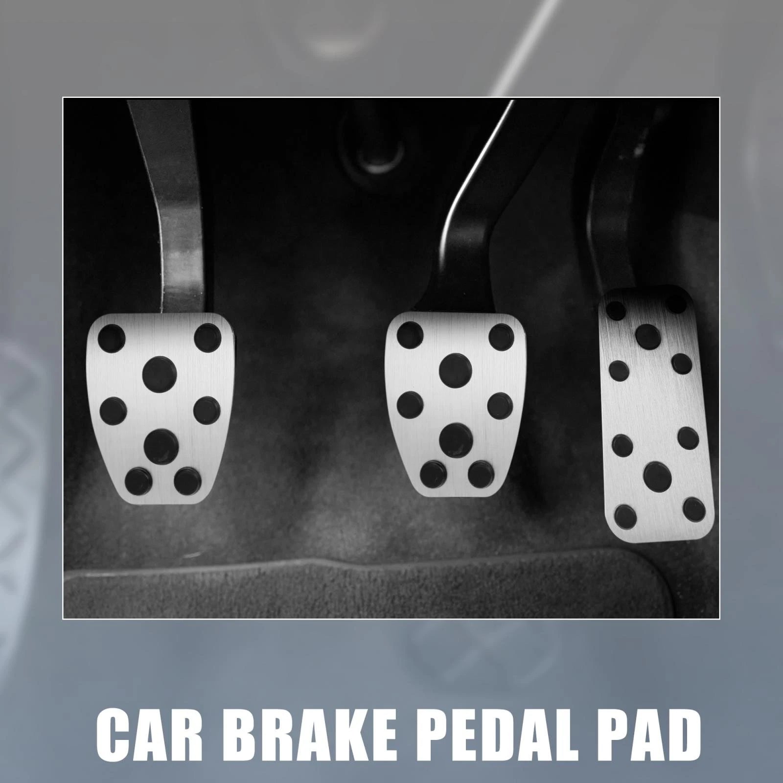 Foot Pedal Cover Kit for Subaru Impreza (2017–2023) - Silver Tone