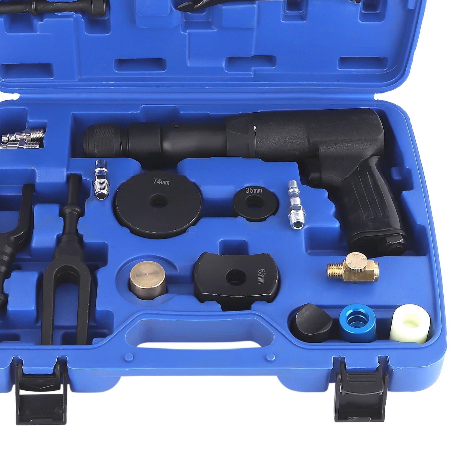 Air Hammer Kit for Heavy Duty 90 PSI Pneumatic Tool Set for 19PCS Chrome Steel with Case (19PCS)