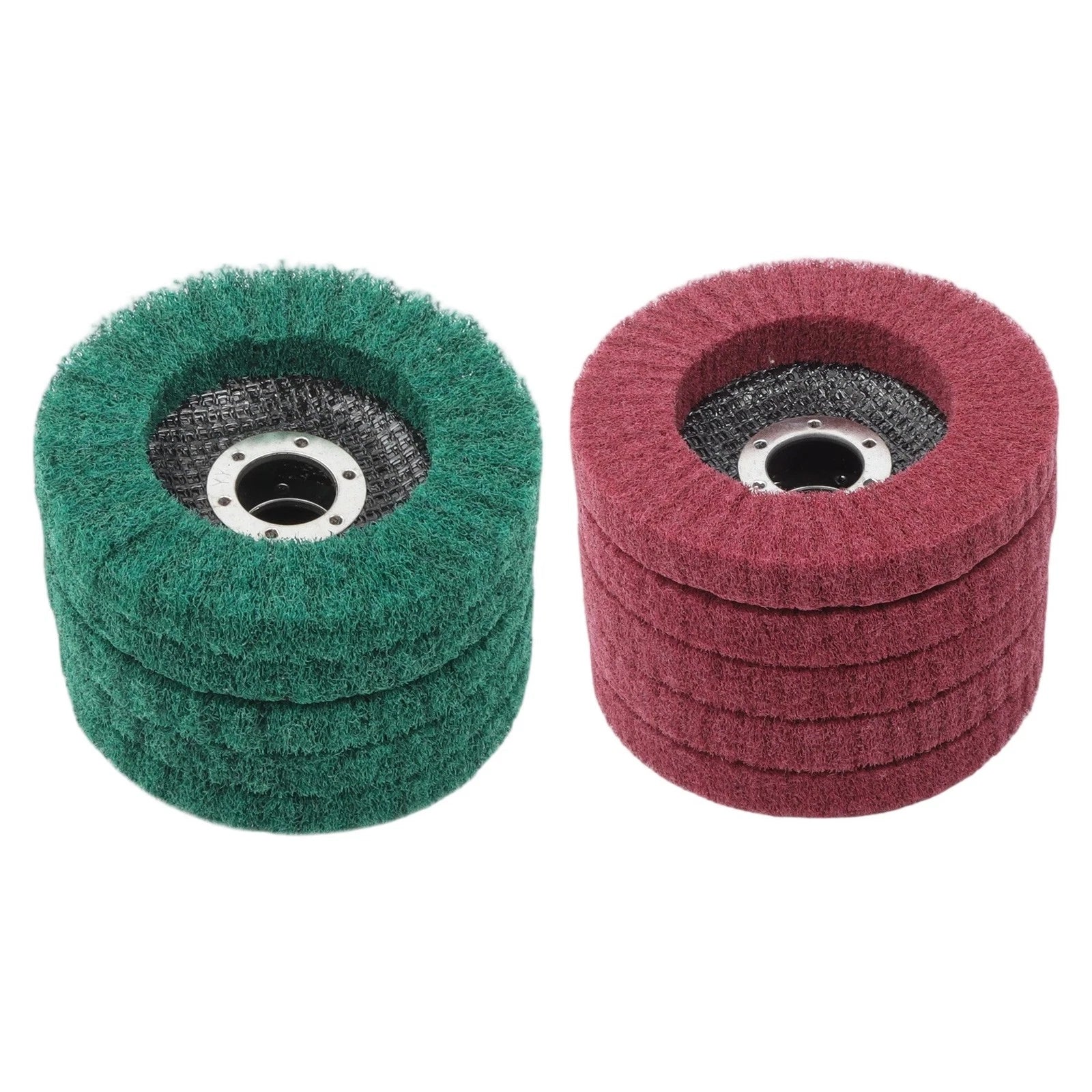 Set of 10 Flap Discs for Angle Grinder 180 & 320 Grit 4.5 Inch