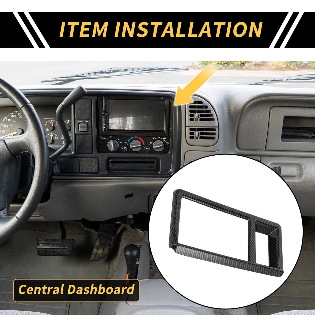Carbon Fiber Pattern Dashboard Meter Frame Cover for Ford Maverick (2022–2024)