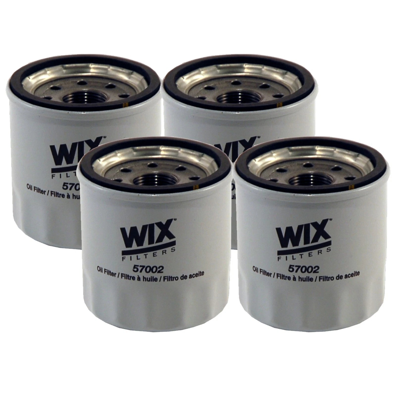 Set of 4 Wix Engine Motor Oil Filters for Mazda Scion Toyota L4 SKYACTIV (2012–2023)