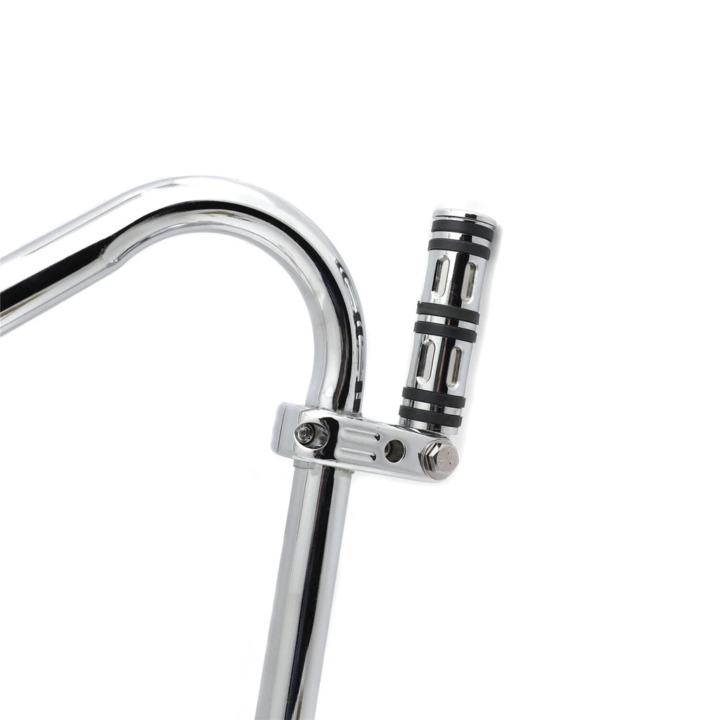 Chrome Edge 1.25" 32MM Foot Pegs for Harley Touring Sportster Dyna