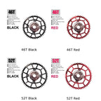 Chainring Replacement Converter Set for Bicycle (Positive & Negative)