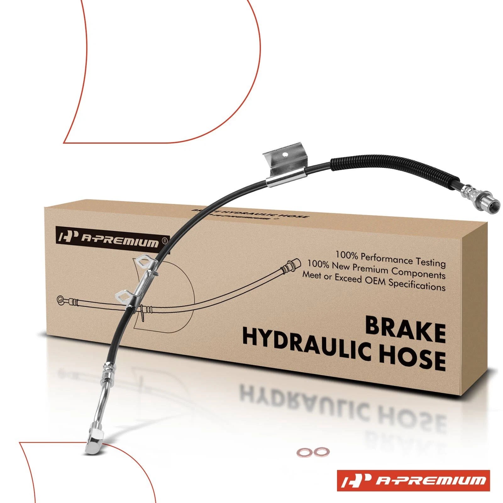 Front Right Brake Hydraulic Hose for Chevy Silverado GMC Sierra 1500 (2007–2018)