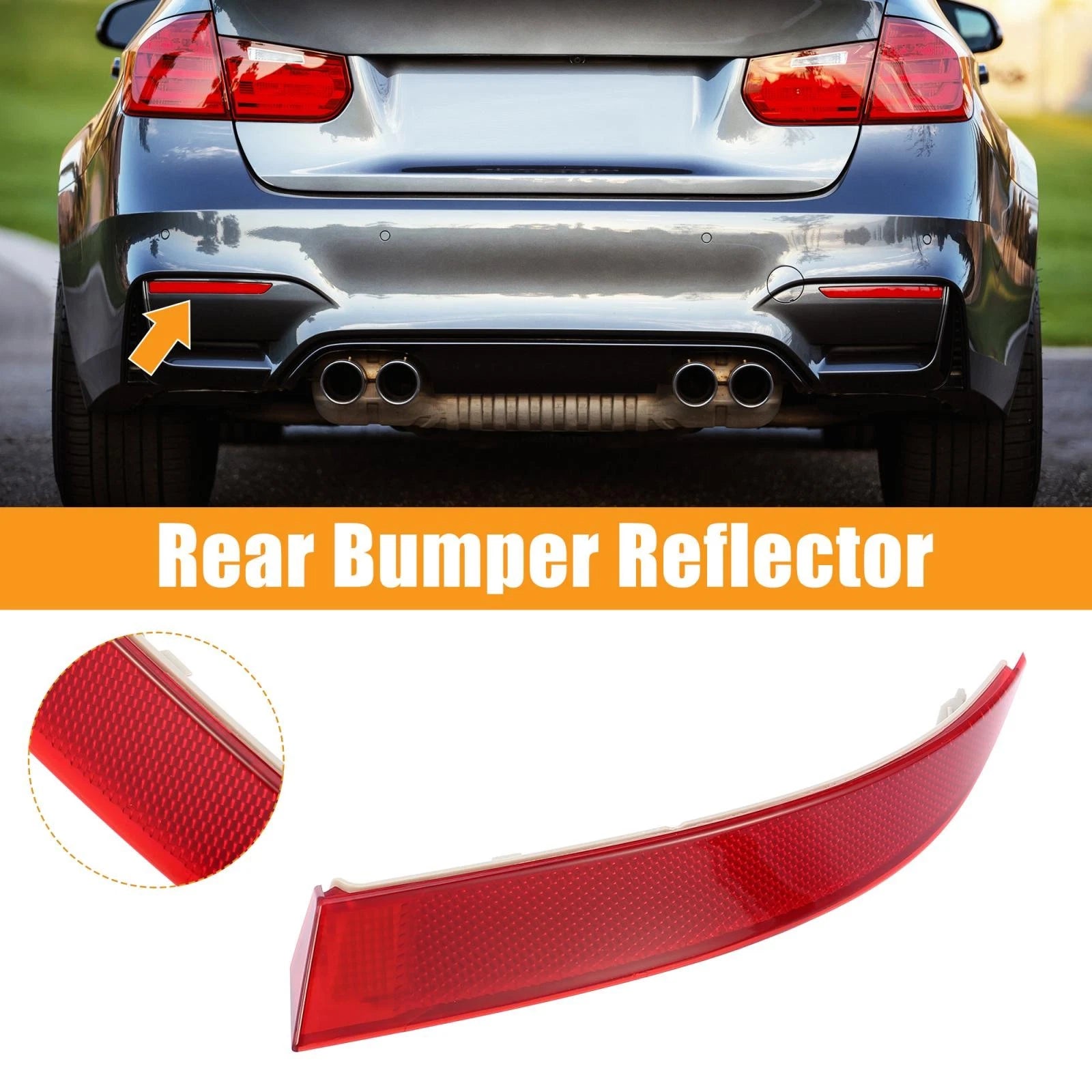 Rear Bumper Reflector Strip Cover Right Side 63147240998 for BMW X5 (2011–2013)