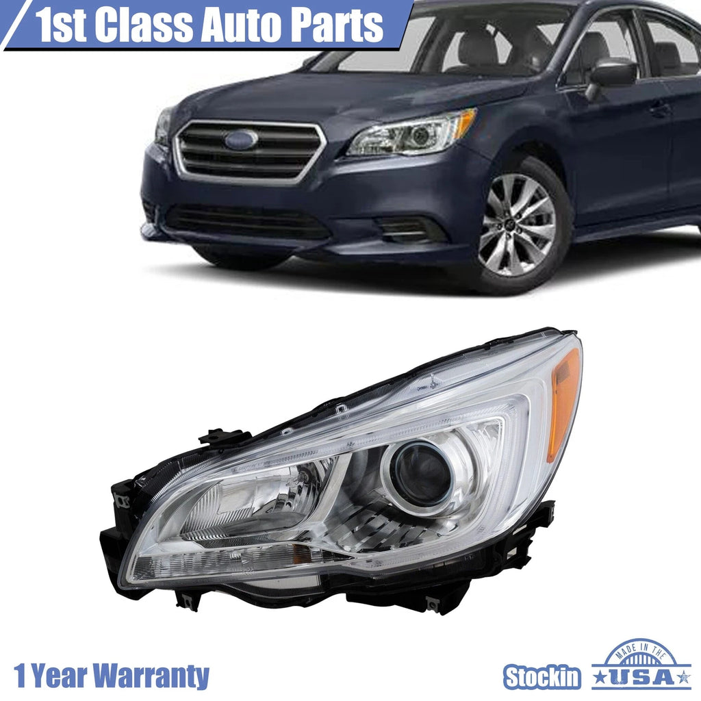 Halogen Headlight for Subaru Legacy Outback (2015–2017) Left Side Chrome
