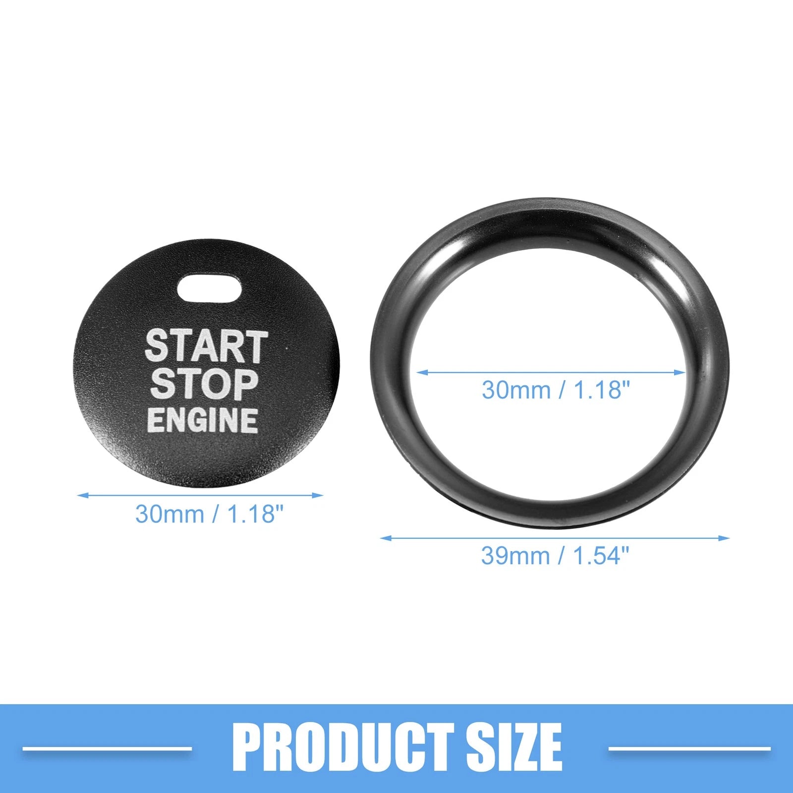Engine Start Stop Button Cover Decal for Mazda 2 3 6 CX-3 CX-4 (2010–2023)