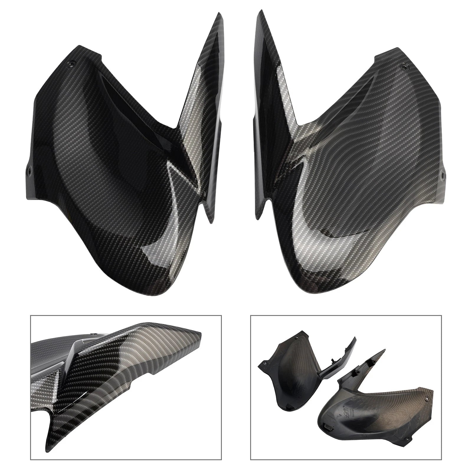 1 Pair Gas Tank Side Trim Insert Cover Panel for Kawasaki Z900 (2017–2019)