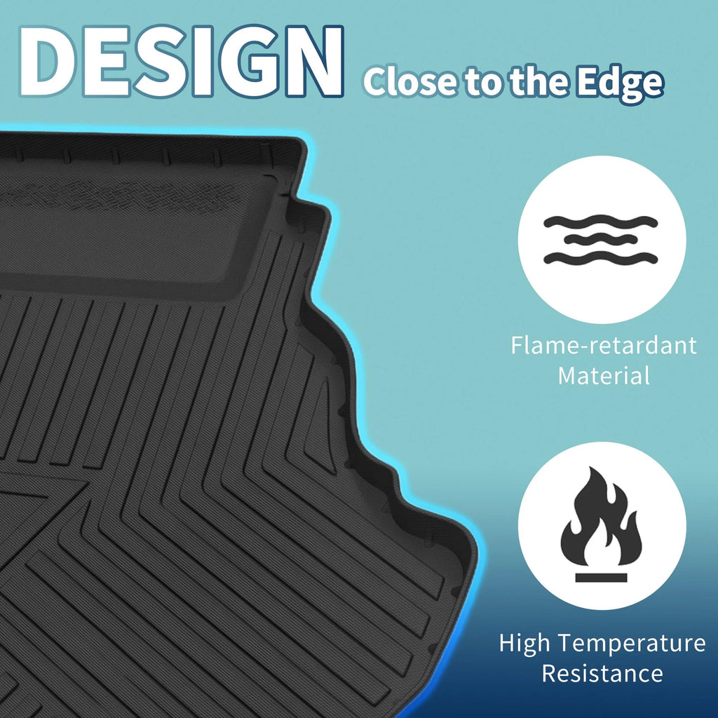 Flat Face Cargo Liner Rear Trunk Mat for Toyota Camry (2012–2017) TPE