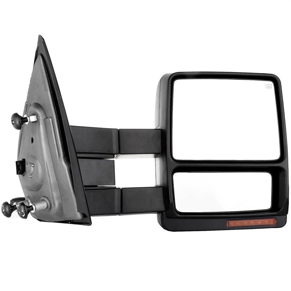 Set of 2 Power Heated LED Puddle Signal Towing Mirrors for Ford F150 (2007–2014)