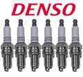 Set of 6 Denso Spark Plugs Gap 0.035 U-Groove for Audi A3 TT Fiat 500 Porsche 911