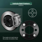 4X 1" Wheel Adapters 4x100 to 4x114.3 (12x1.5) for Honda Accord Civic Fit