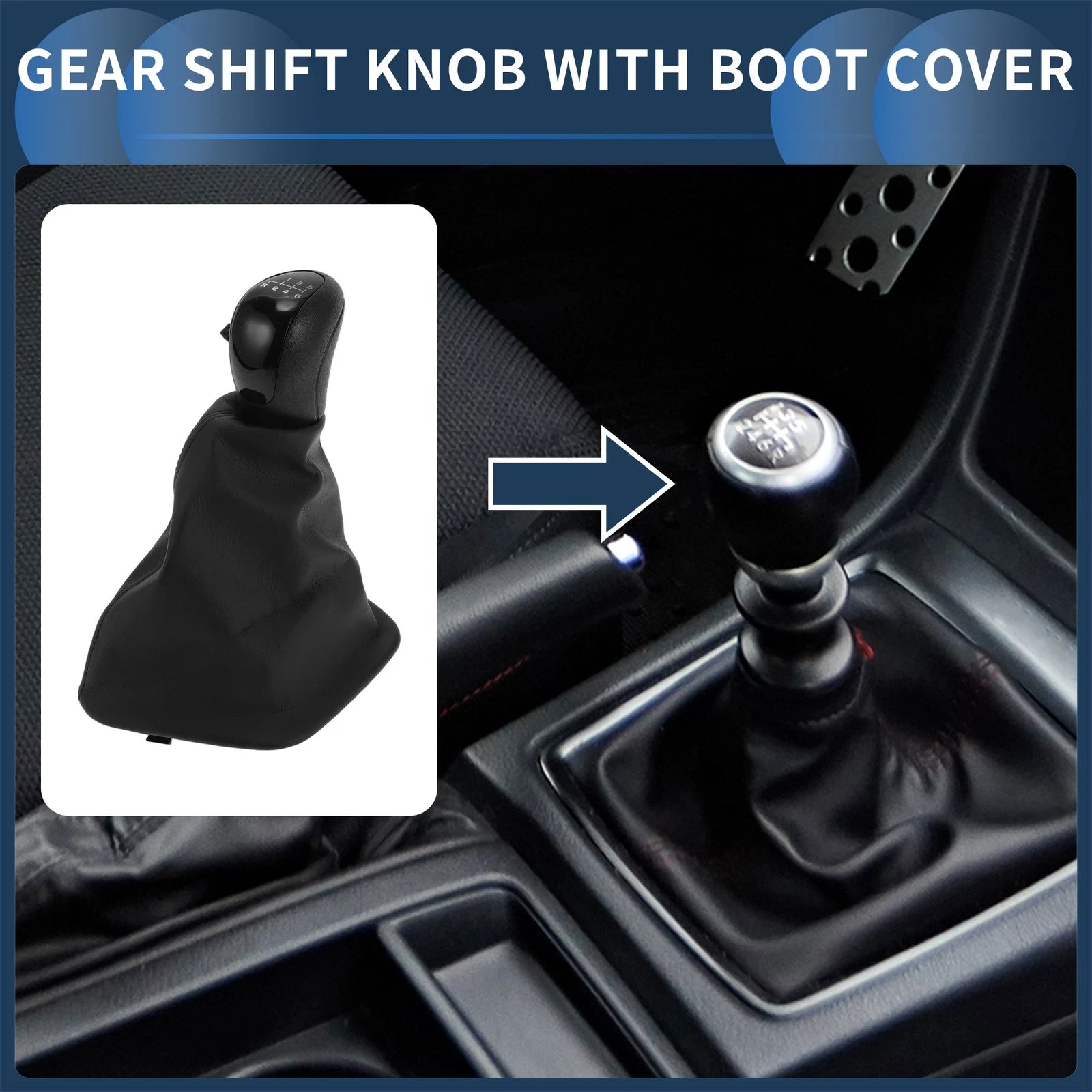 6 Speed Gear Shift Knob with Cover for Mercedes Benz Sprinter W906 (2006–2018)