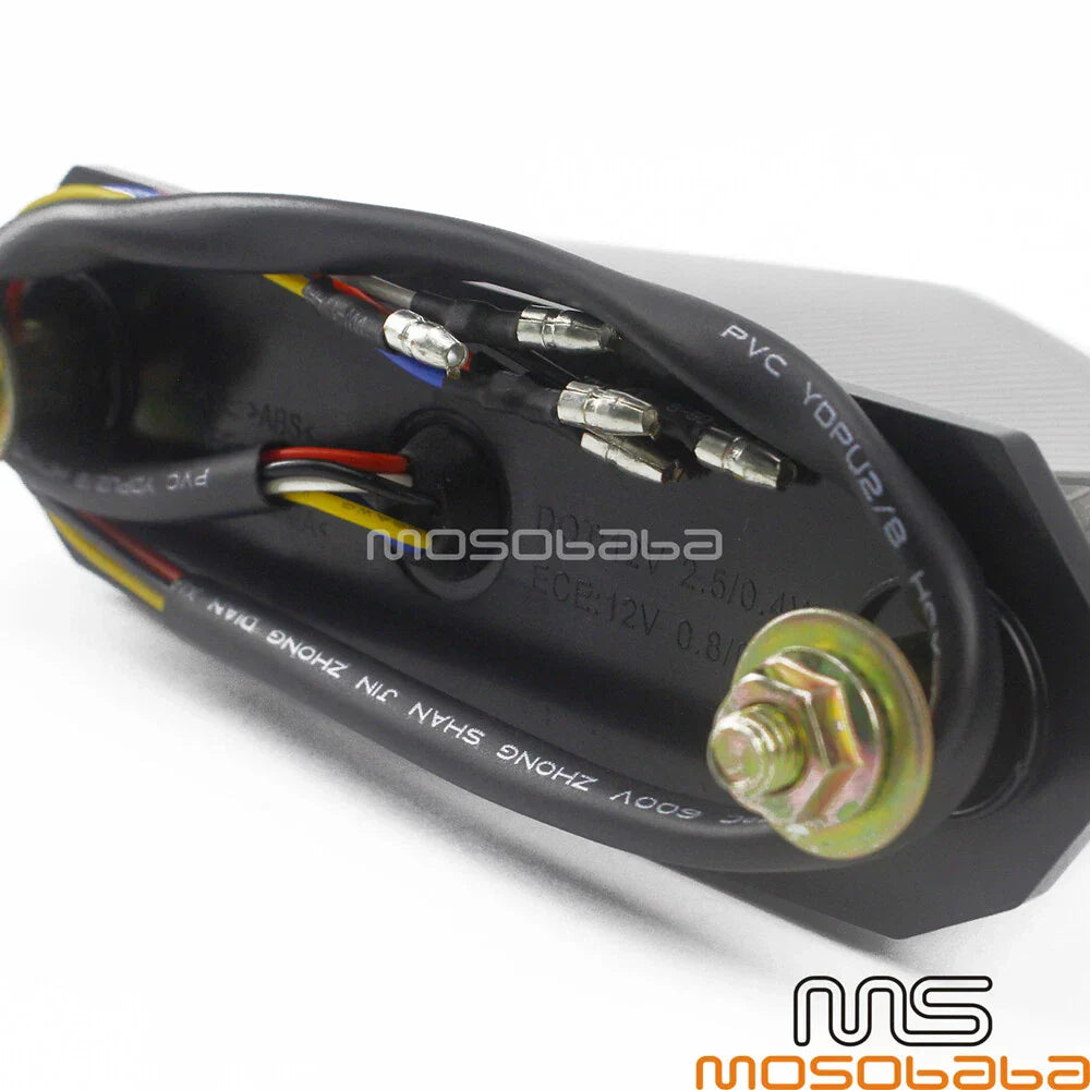 Universal LED Tail Light Turn Signals Brake Lights for Harley Honda Suzuki Yamaha