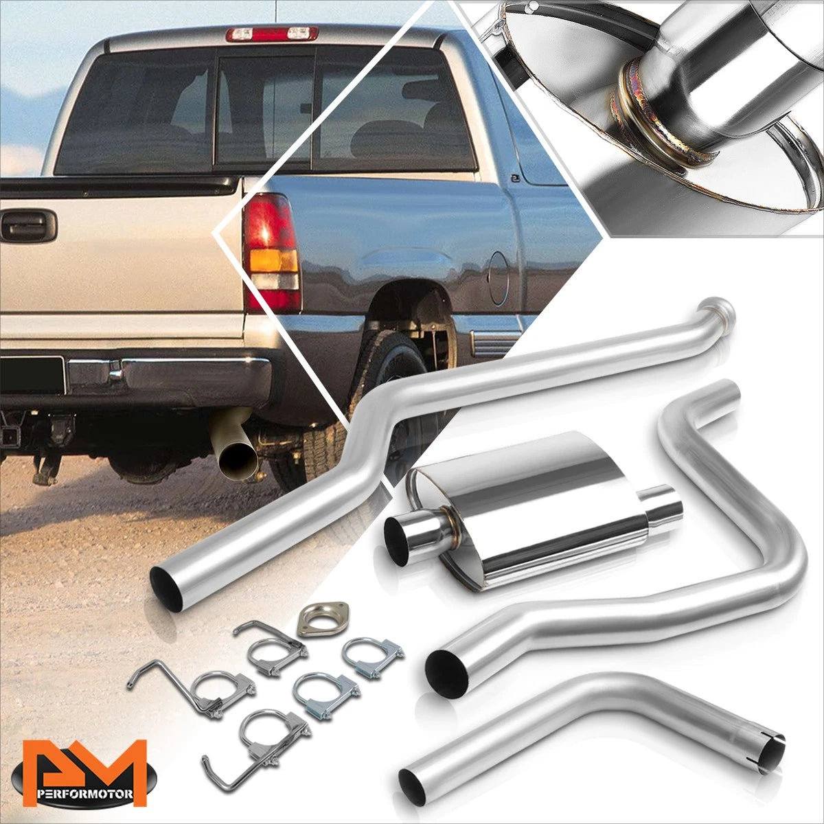 3" Tipless Performance Catback Exhaust for Silverado/Sierra 1500 (1999–2006)