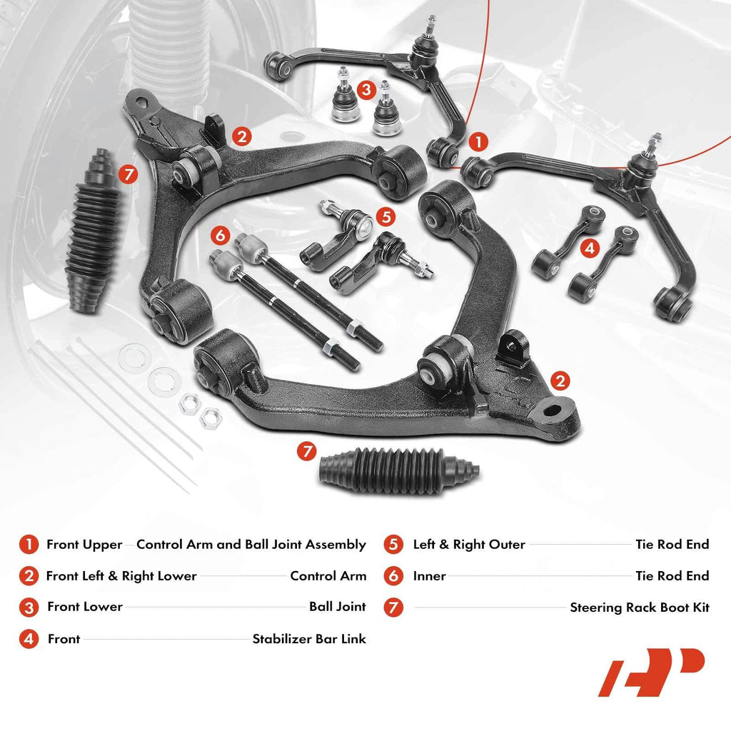 Set of 14 Control Arms with Ball Joints for Jeep Liberty