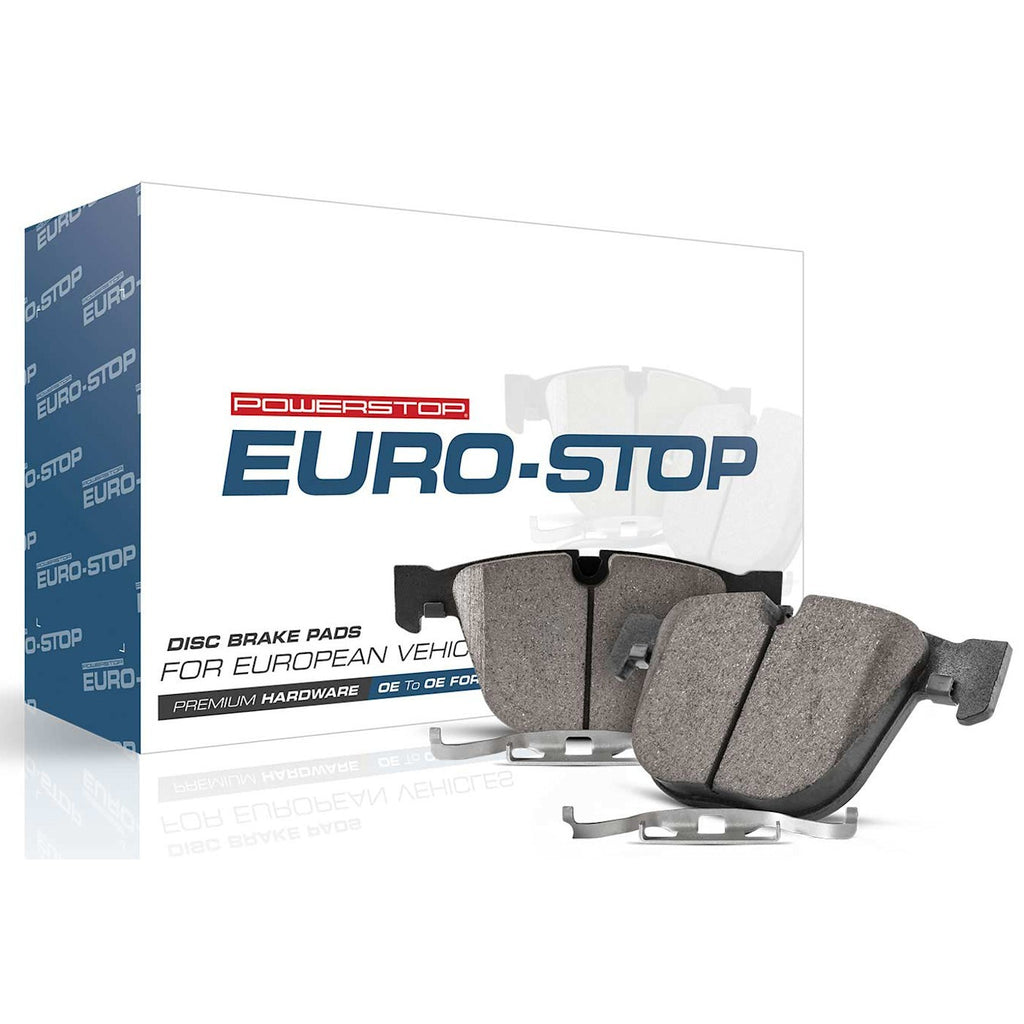 Set of 4 Powerstop Brake Pads for Volvo V60 S60 XC70 S80