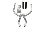 2.5" Dual Exhaust Kit for GM G Body (1978–1988) No Muffler Rear Exit Black Tip