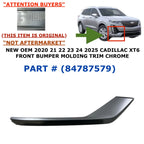 Front Right Side Bumper Molding Trim for Cadillac XT6 (2020–2025)