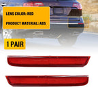 Set of 2 Rear Bumper Reflectors for Acura MDX (2010–2013) EXV Red