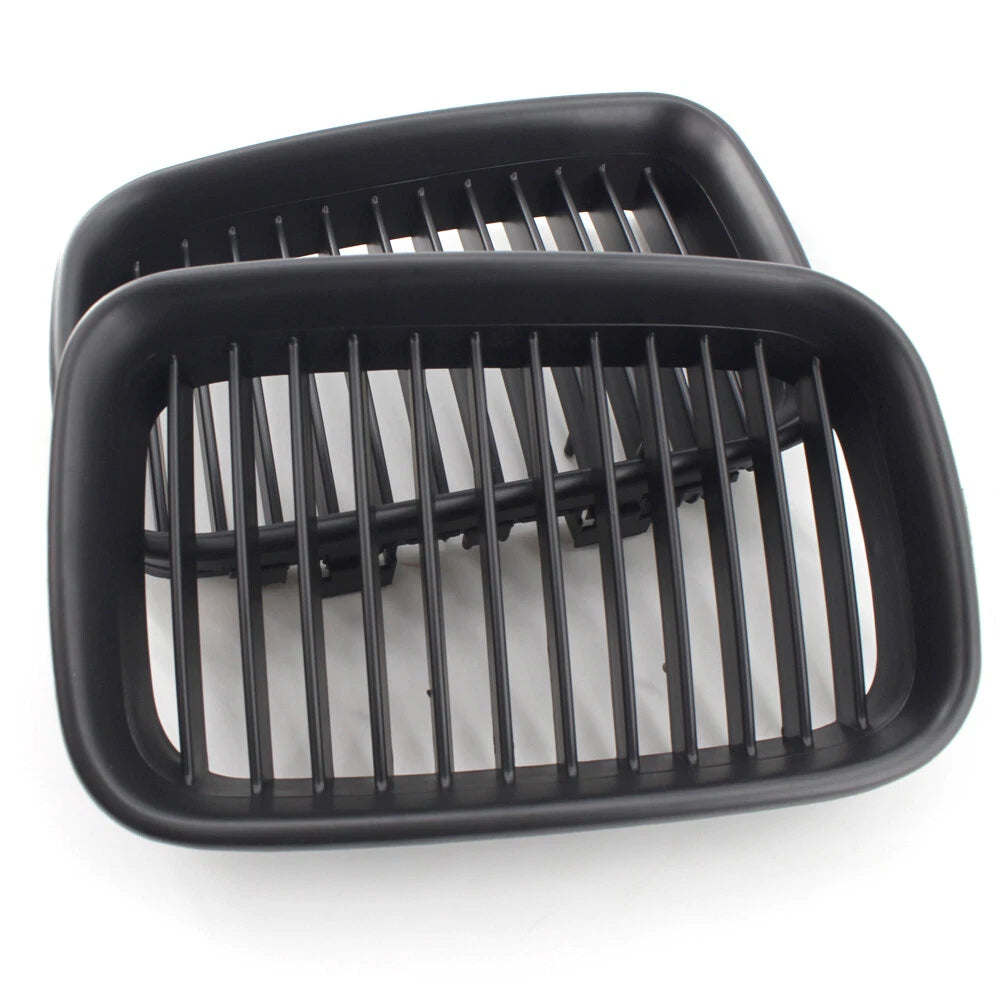 Pair Front Hood Kidney Grille for BMW 3 Series E36 (1992–1996) Matte Black