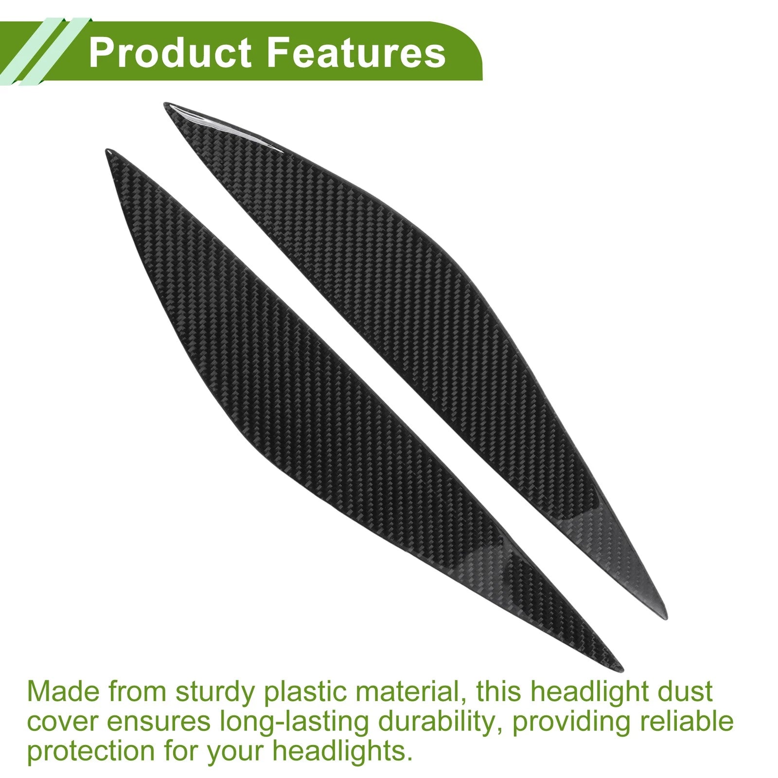 Headlight Eyebrow Eyelid Cover for Mercedes-Benz C-Class (2008–2011)