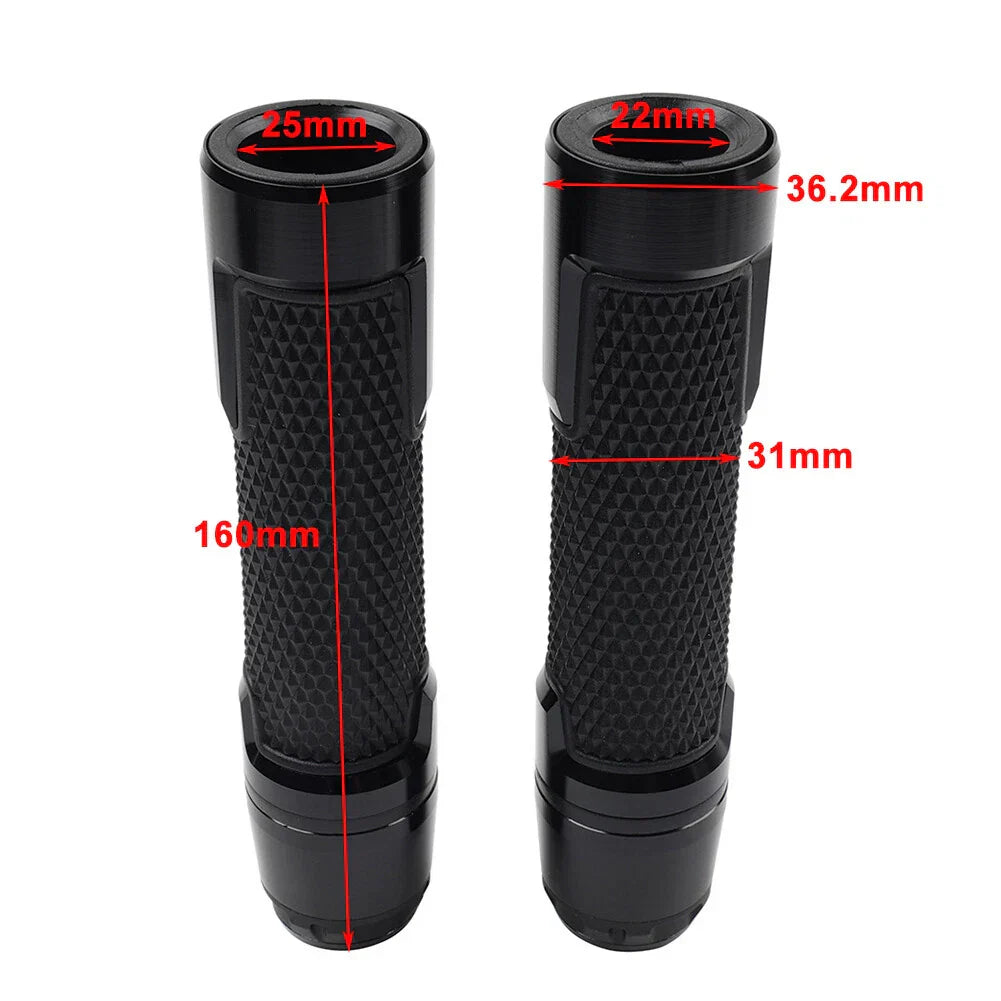 22MM 7/8" Handlebar Grips for Harley & Honda