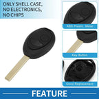 Buttons Keyless Entry Remote Fob Case for BMW Mini Cooper (2002 - 2005)